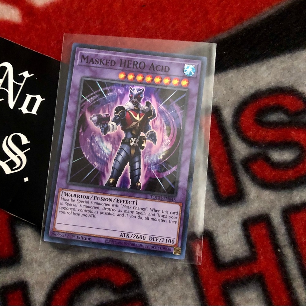 Yugioh Masked hero acid card toon chaos